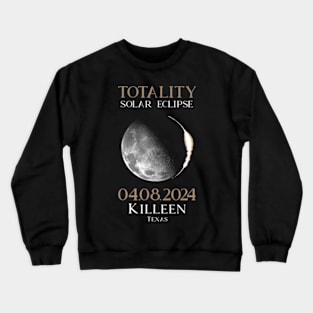 Total Solar Eclipse 2024 04 een Texas Crewneck Sweatshirt